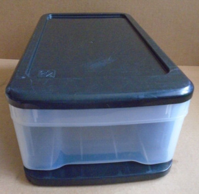SINGLE Drawer IRIS Black Storage (Plastic) Clear Drawer
