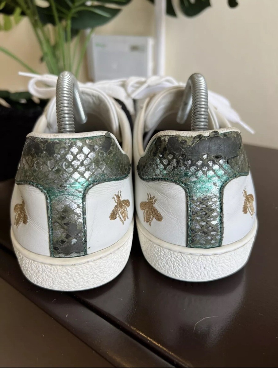 Gucci Ace Embroidered 'Bees and Stars' Ace Sneakers Sz US 8