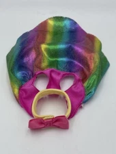 My Little Pony Princess Twilight Rainbow Shimmer Cape & Bow Outfit for 8” Figure