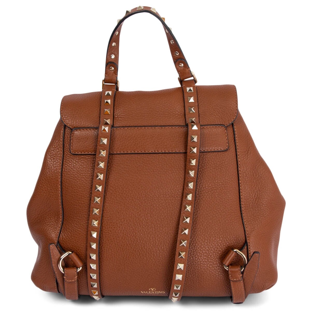 Valentino By Mario Valentino Brown Backpack with Drawstring Closure VALENTINO backpack Ocarina Backpack Taupe | Buy bags, purses  main image 3