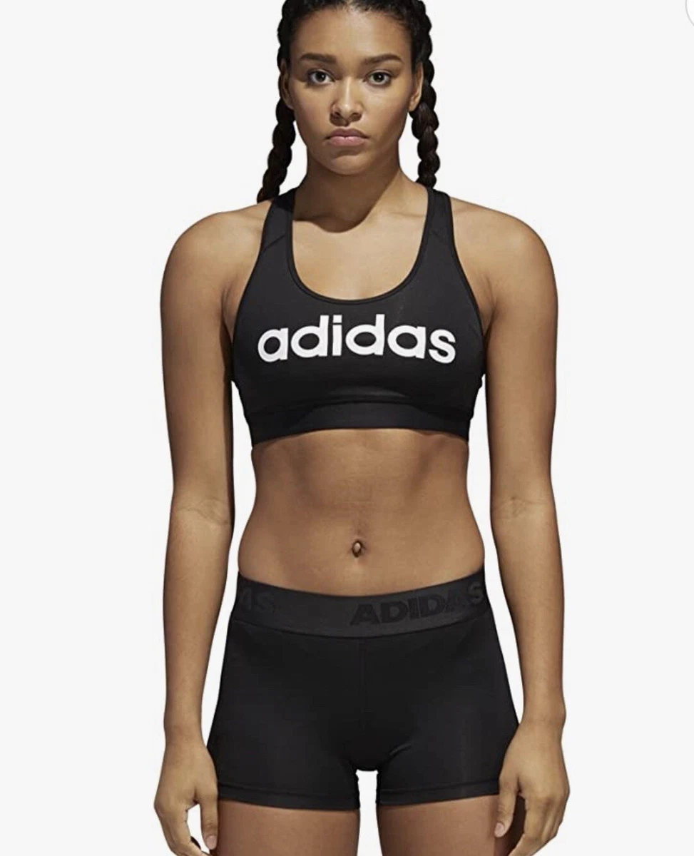 Adidas Climacool Women's Graphic Sports Bra Top Black Size XL