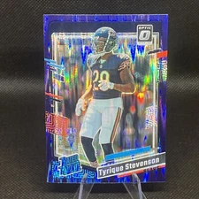 TYRIQUE STEVENSON 2023 Donruss Optic Purple Shock #219 Rated Rookie - Bears