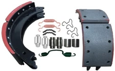 4720 16.5X5" Brake Shoe Box Kit 2 shoes+1 kit for FREIGHTLINER,VOLVO Front Axle