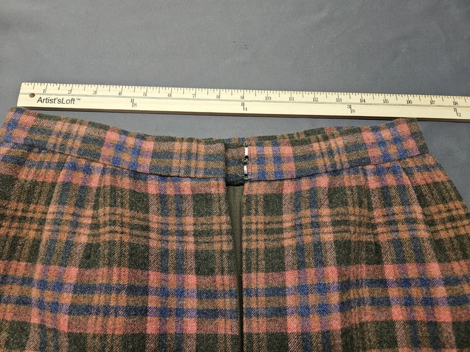 VTG Bill Blass for Saks Fifth Avenue Womens Skirt Sz 8 Pink Green 70's USA NWOT Foto 3 de 4