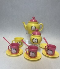 Moomin Moomintroll Mamma Pappa Troll Child Plastic Tea Set Dishes Tea Pot Cups