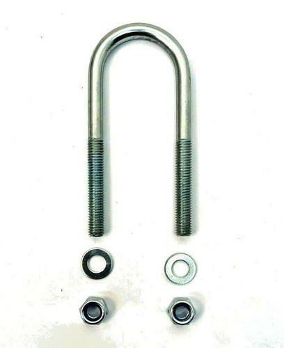 8mm Round U Bolts With Back Plates U-Bolt For Boat And Live Stock Trailers - Picture 2 of 5