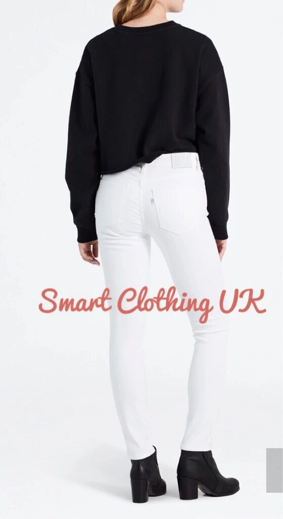 Levi s Women s Skinny Jeans 721 High Rise Skinny White RRP 95