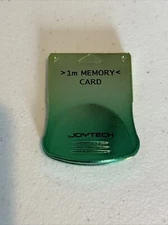 JoyTech 1M 1MB 1 Megabyte PlayStation PS1/PS2 Memory Card - Metallic Blue/Green