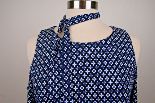 Donna Morgan Size 8 Dress Cold Peep Shoulder Flounce Sleeve Blue EveningDynasty - Picture 5 of 10