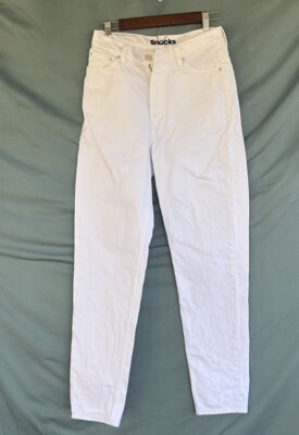MOTHER Snacks High Waist Twizzy Skimp In Sticky Rice White Size 28