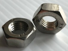M10 x 1.5 Hex Nut 316 STAINLESS STEEL A4 (QTY 5-10-20) DIN 934, M10-1.50 Marine