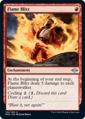 x4 Flame Blitz U MTG Modern Horizons 2 M/NM, English