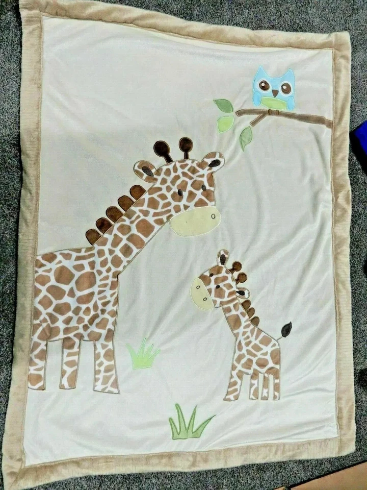 1D 30x40 KOALA BABY Jirafas Mamá Bebé Búho Árbol Felpa Terciopelo/Sherpa Cuna Manta Foto 2 de 4