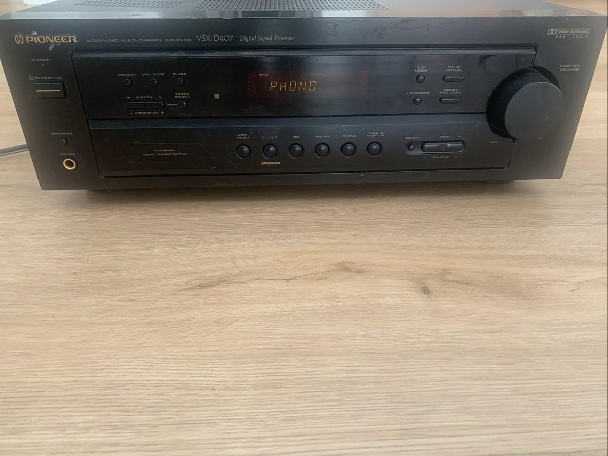 Pioneer VSX-D407 Audio Video Multi-Channel Receiver - Tested - As