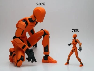 KIANOSTYLE 250% Scale 33CM DUMMY13 Action Dummy 13 Real 3D Printing Figures Robot
