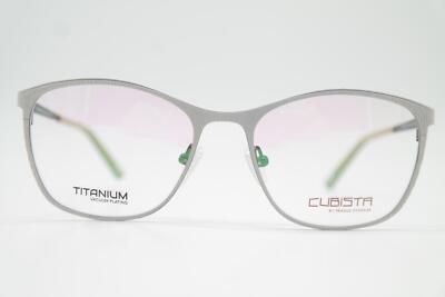 Brille CUBISTA by PRAGUE EYEWEAR 8317 TITAN Weiß Bronze Oval Brillengestell Neu