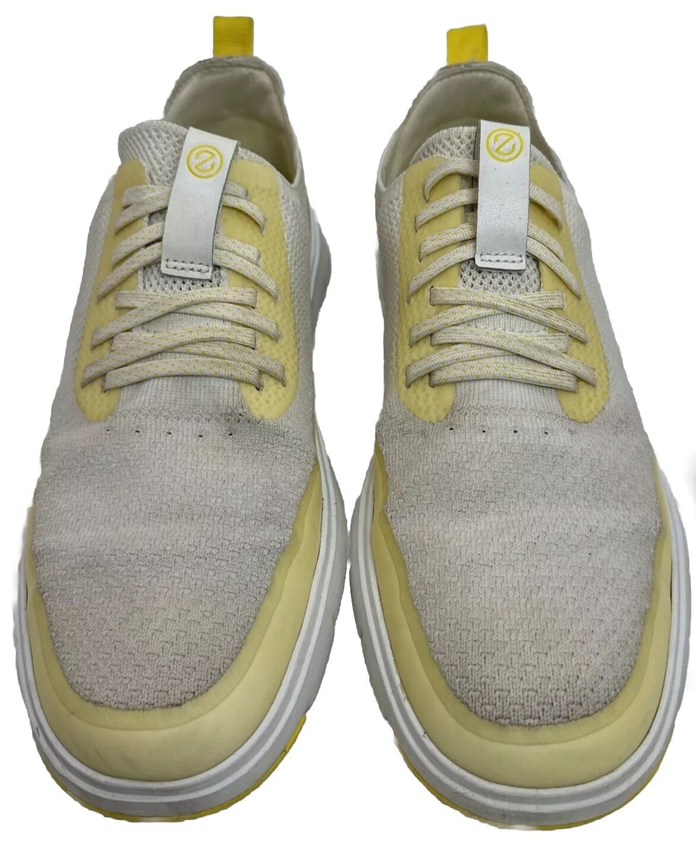 Cole Haan Zerogrand Mens 8.5 Golf Shoes White Yellow Water