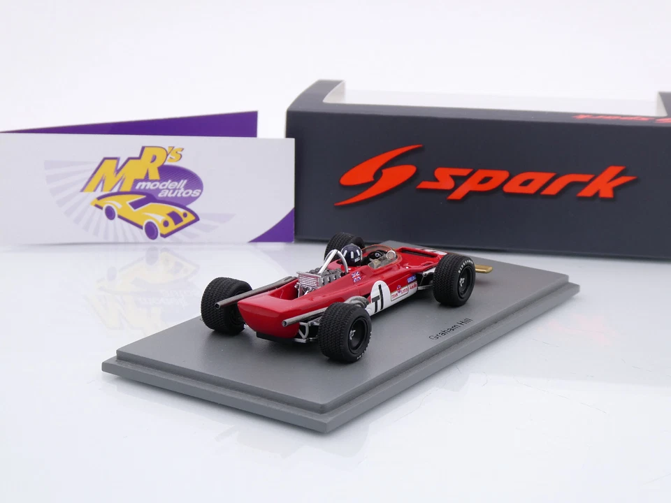 Spark S6350 # Lotus 63 F1 #1T Practice 63-01 Dutch GP 1969 " Graham Hill " 1:43 - Bild 3 von 4