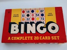 Vintage Complete 20 Card Set Bingo Game - American Toys