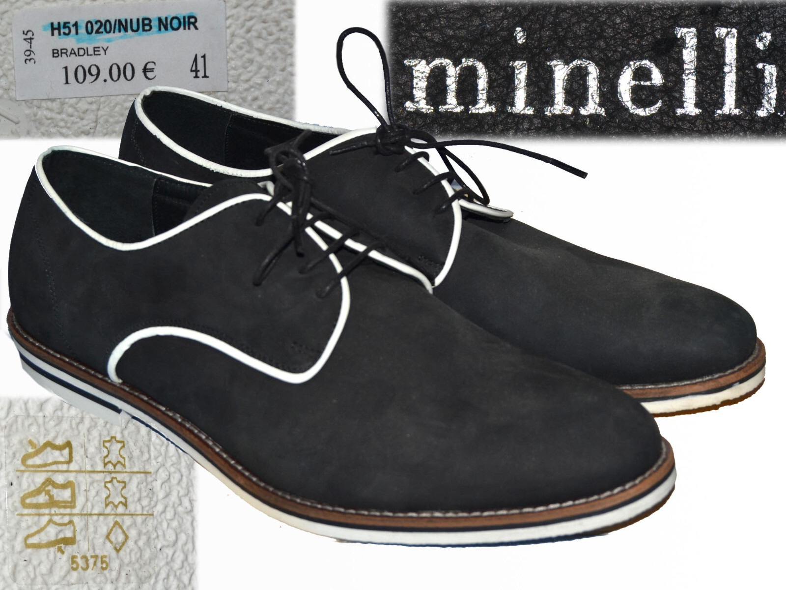MINELLI Zapatos Hombre Talla 41 EU / 7 UK / 8 US ML01 T2P
