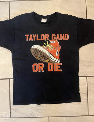 Vintage Wiz Khalifa Taylor Gang All Star Converse Graphic Black T