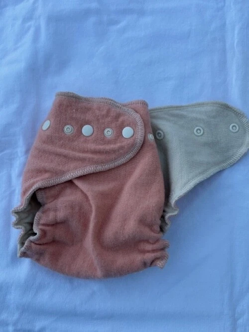 Jersey Loveybums mediano de lana orgánica de calabaza. Tamaño 9-22 libras Foto 3 de 3