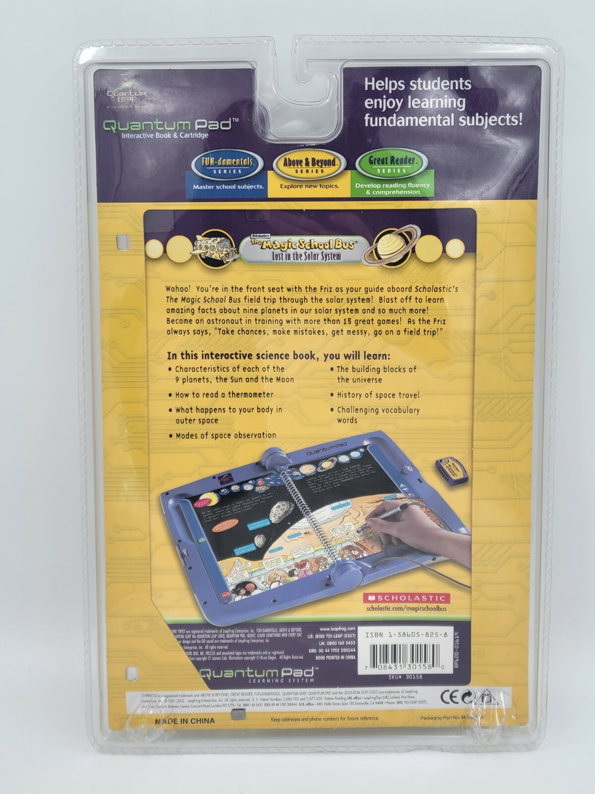 Quantum Leap Pad The Magic School Bus Lost in the Solar System Above