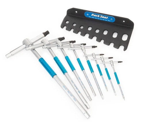 Park Tool THH-1 Sliding T-Handle Bike Hex Wrench Set w/ Wall-Mount Tool Holder - Picture 1 of 4