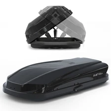 14 ft³ Heavy Duty ABS Vehicle Roof Top Storage Box Cargo Luggage Carrier 2 Locks