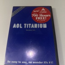 AOL Titanium 5.0 America Online Collectible Install Disc Vintage CD ROM v 5.0