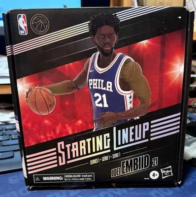 #ad Joel EmbiId Starting Lineup Philadelphia 76ers NBA Series 1 Figure Hasbro $13.99