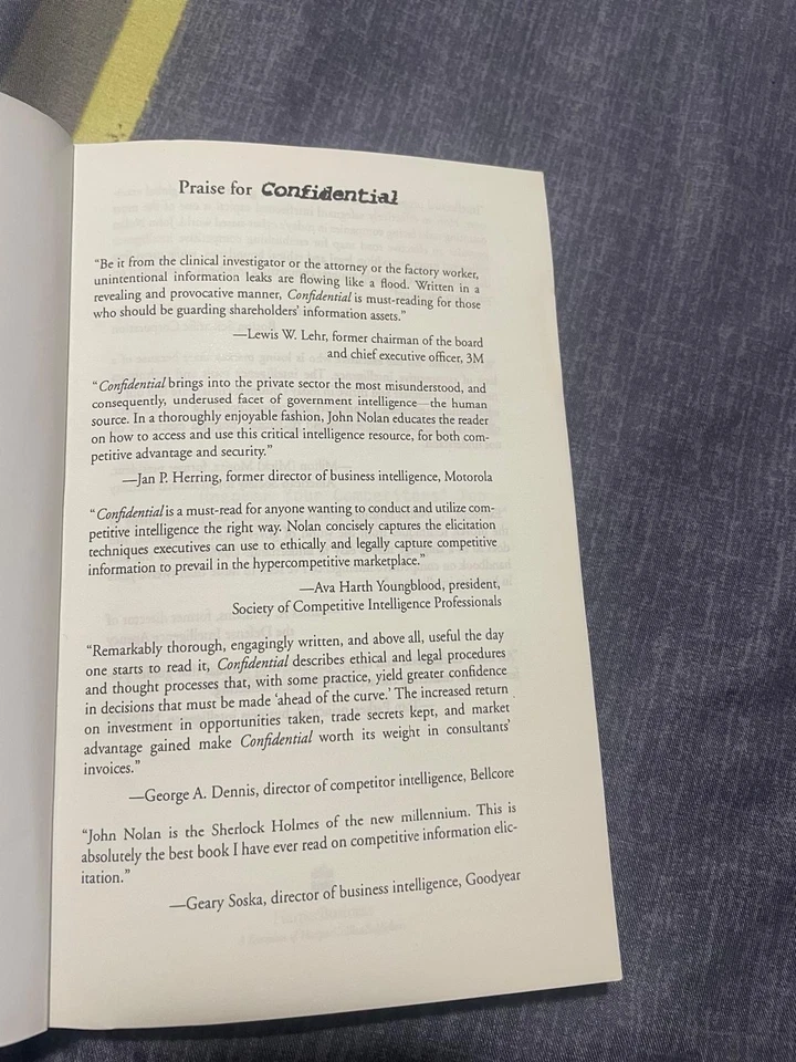 Confidential By John Nolan, paperback/ brand New, free Shipping Worldwide - Image 3 of 4