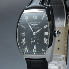 LONGINES Evidenza L2.642.4 Nero Automatico Piccoli Secondi Data Uomo 33mm Ecc+5