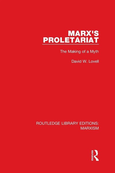 David W. Lovell | Marx's Proletariat (Rle Marxism) | Taschenbuch | Englisch-image