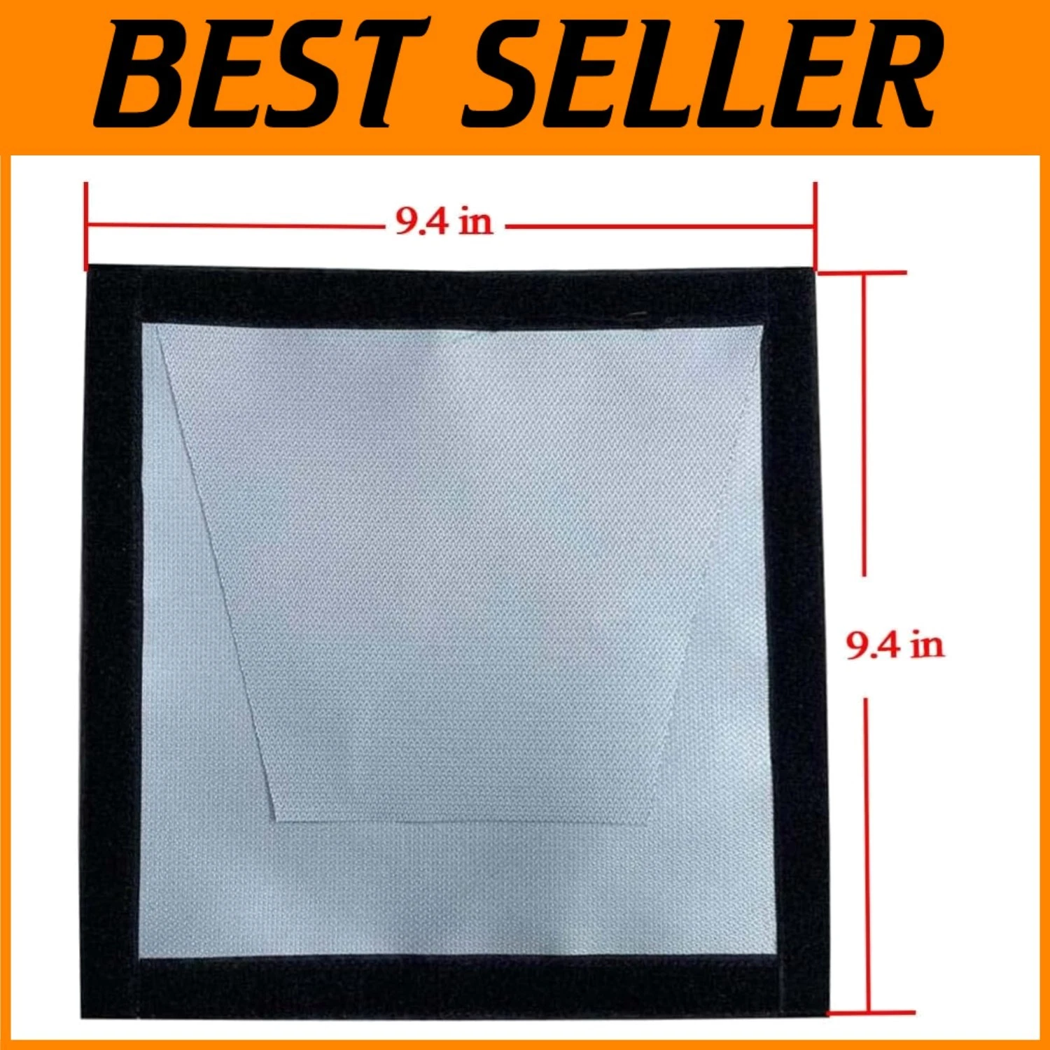 Fiberglass Stove Jack with Rain Flap, 9.4" x 9.4"