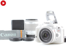  MINT Canon EOS Kiss X7 White 18MP Digital Camera 40mm 18-55mm Lens From JAPAN