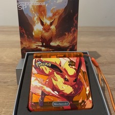 Nintendo GameBoy Advance SP Console Flareon Pokémon V5 IPS Screen GBA Gift Boxed