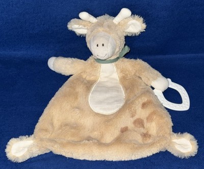 Schmusetuch Topomini Giraffe beige / creme + Beißring