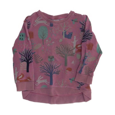 Lindex Kids, Sweatshirt, Größe: 98, Pink/Mehrfarbig, Baumwolle/Elasthan #tKy