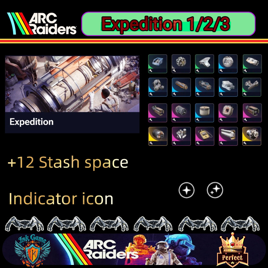 ARC RAIDERS ✨ Materiales del Proyecto Artículos Expedición Trofeo Exhibición Clima