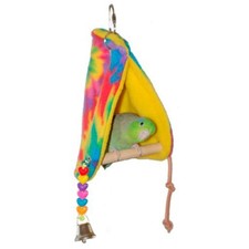 Super Bird Creations SB473 Sheltering Peekaboo Perch Tent with Colorful Plastic