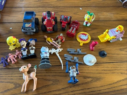 Vintage Lot Of Miscellaneous Toys Muscleman Bambi Diecast Cars Transformers Et
