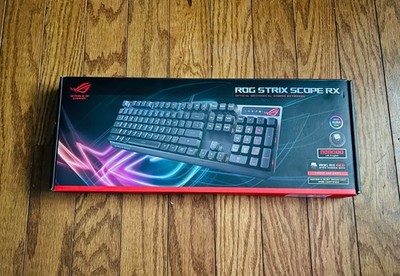 ASUS ROG Strix Scope RX Gaming Mechanical Keyboard with Red Optical Switches NEW