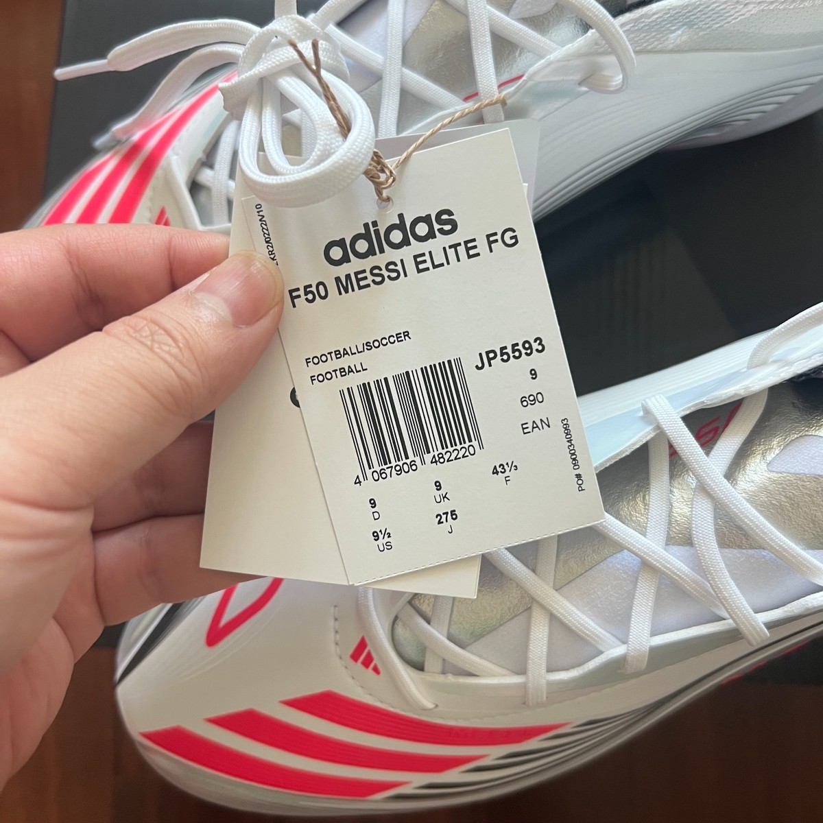 adidas F50 Messi Elite FG Mens Soccer Cleats White Red JP5593 Men\'s Size 13 NEW adidas Men main image 2