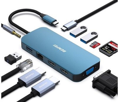 BENFEI 11-in-1 USB C Hub Docking Station