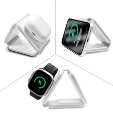 Wireless Fast Charger Charging Pad Dock for apple Watch Airpods iPhone 16/15/14