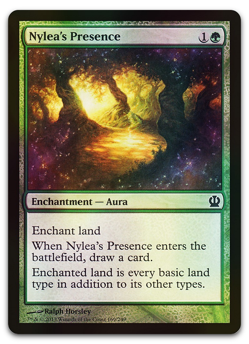Nylea's Presence #169 (Foil) (NM) Theros THS Magic MTG
