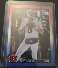 Topps Chrome Rookie - Jake Browning #63 Cincinnati Bengals NFL Card 2023. rookie card picture