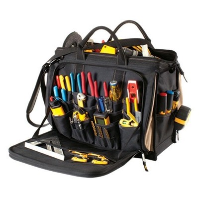CLC 1539  50 Pocket Large 18'' Multi-Compartment Tool Bag Carrier Shoulder Strap