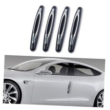 4PCS Car Door Edge Guards,Anti-Scratch Car Door Protector Trim Strip with Black